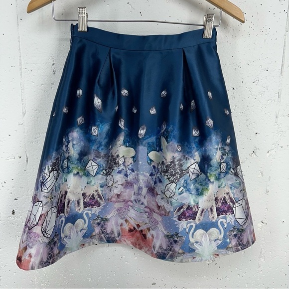 Bread n Butter size P XS Blue Diamond Swan Full Skirt - Picture 9 of 14